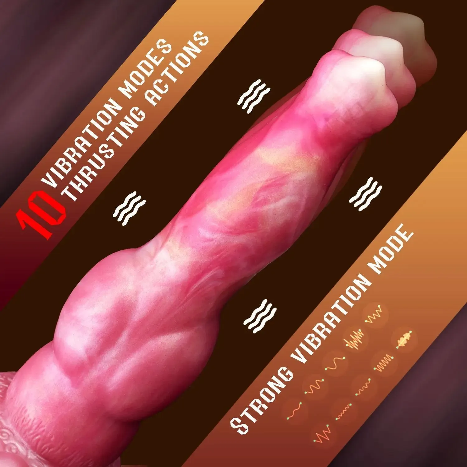 Fantasy Dogdildo Butt Plug - Remote Control Thrusting Dildo Anal Sex Toys for Women Men