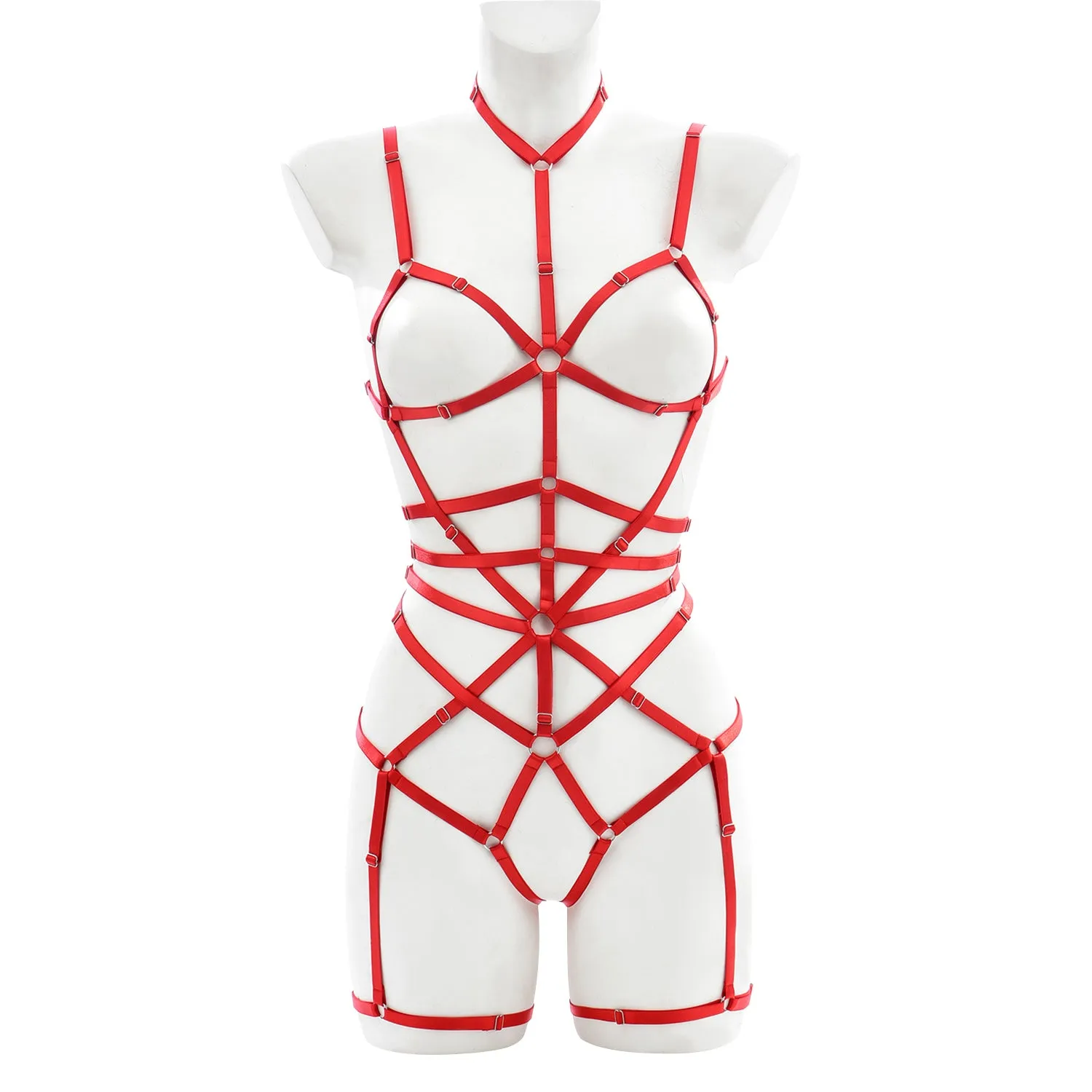 Fetish  Body Strap Harness | Adjustable | One Size Spadax