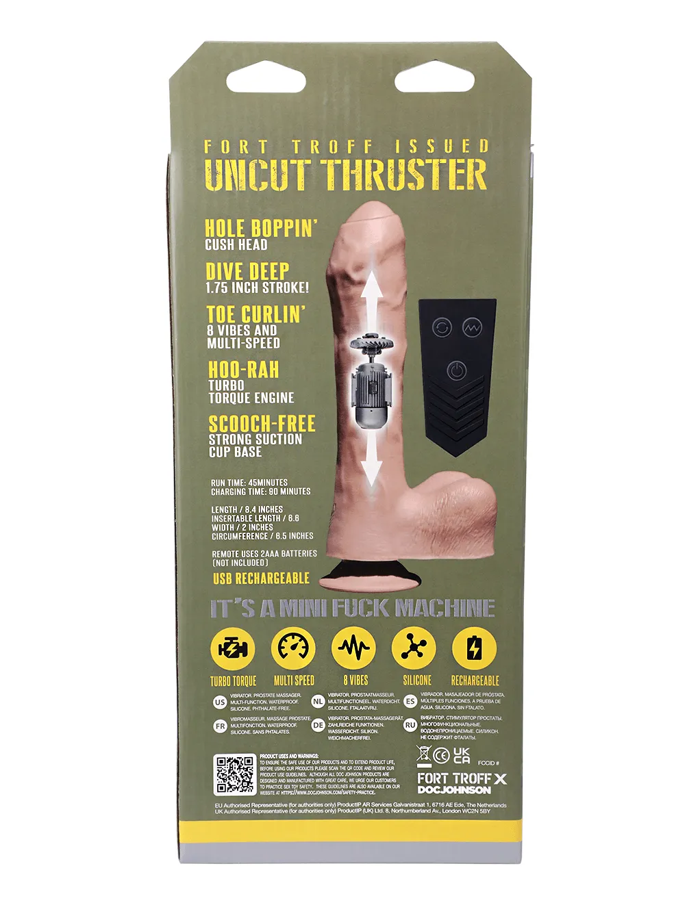 Fort Troff Uncut Thruster Thrusting Dildo