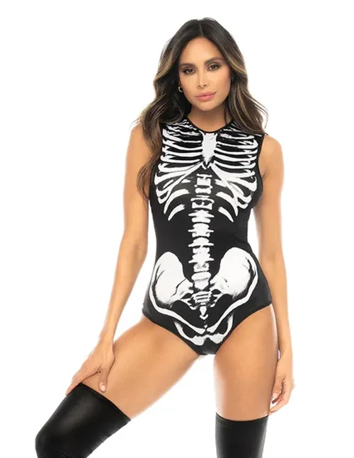 Ghost Rider Skeleton Bodysuit w. Skull Hoodie