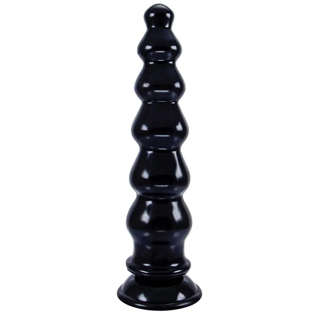 Giant Anal Beads Silicone Dildos - Soft Huge Dildo Butt Plug with Big Suction Cup