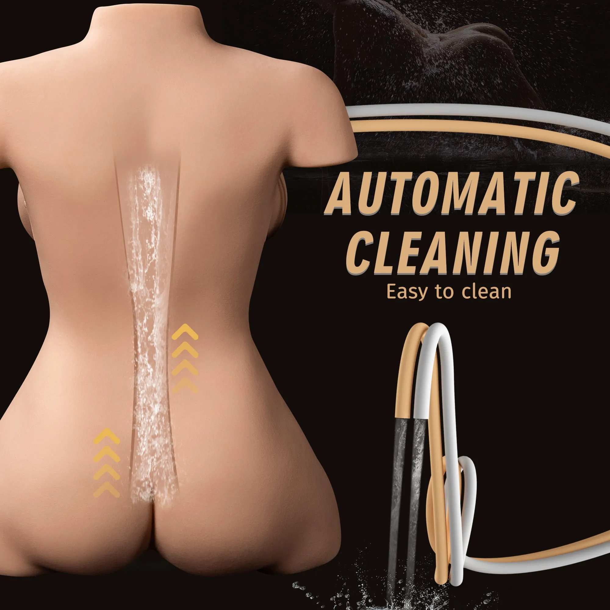 Ginger: 37.47lb Realistic Sucking Vibrating Sex Doll Torso