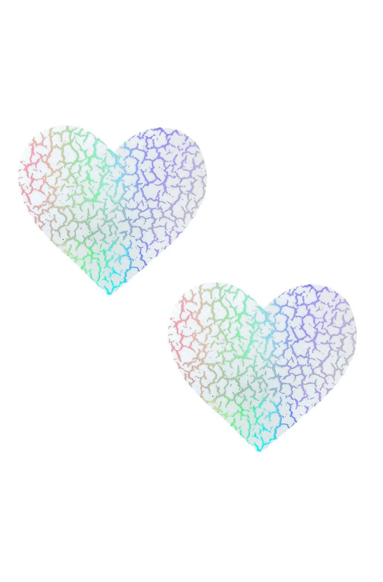 Glow Dark Synaptic Storm Holographic I Heart U Pasties