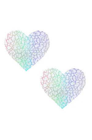 Glow Dark Synaptic Storm Holographic I Heart U Pasties