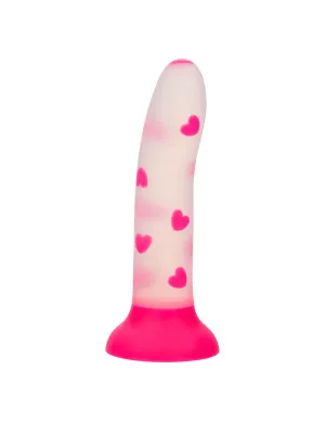 Glow Stick Heart Suction Cup Dildo