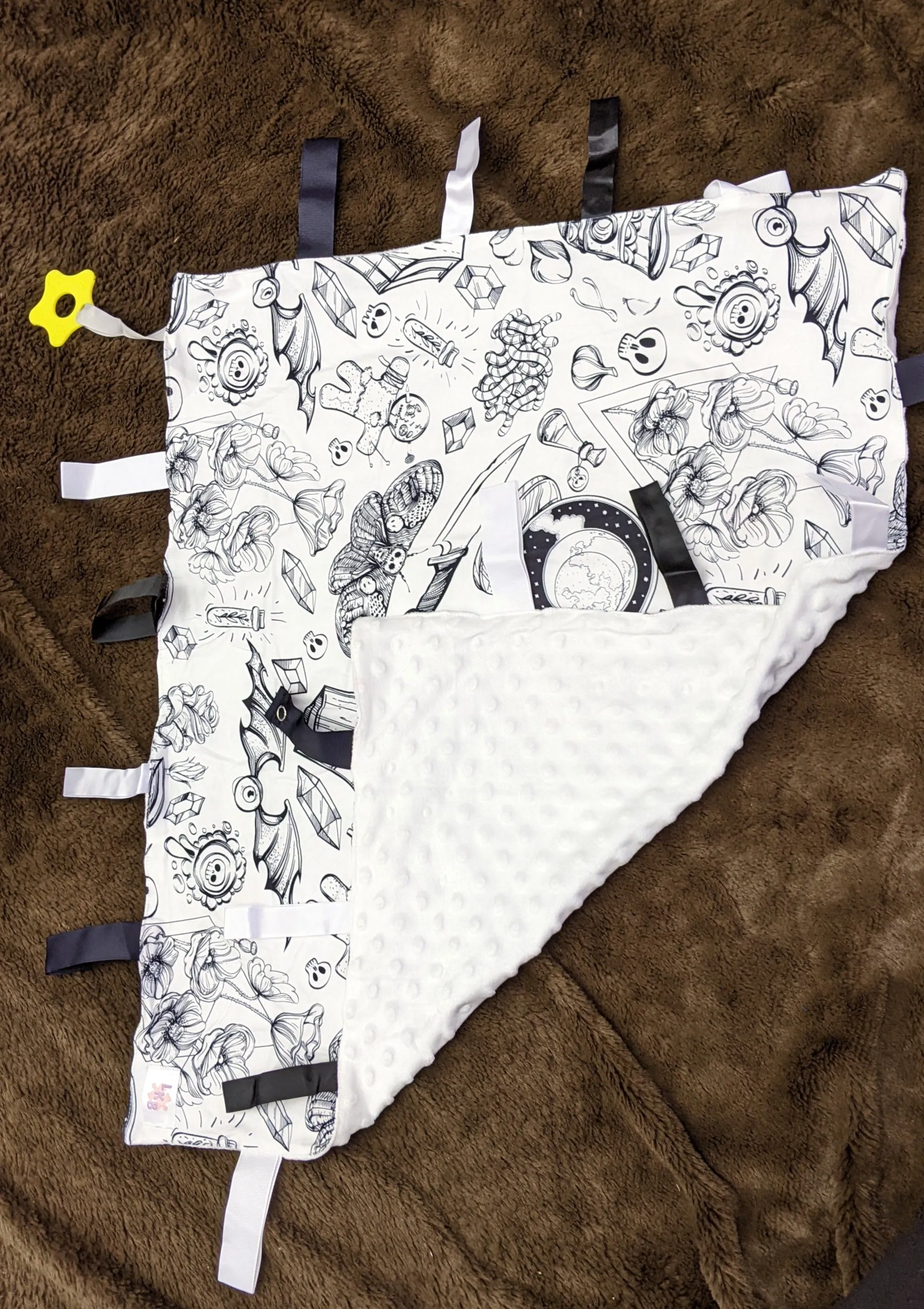 Goth Cuddle Sensory Security Blanket Toys