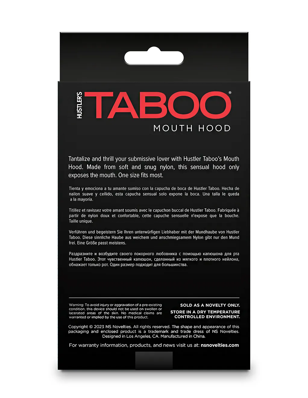 HUSTLER® Taboo Open Mouth Hood