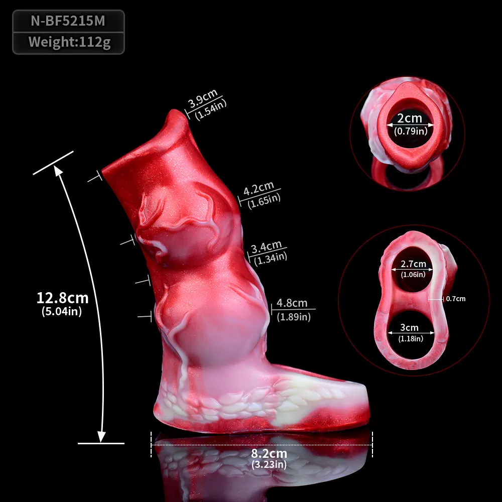 Hyena Knotted Penis Sleeve Sheath - Fantasy Cockring Delay Trainer Extender Male Sex Toy