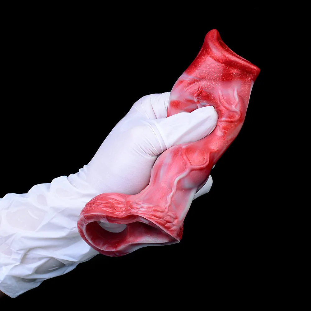 Hyena Knotted Penis Sleeve Sheath - Fantasy Cockring Delay Trainer Extender Male Sex Toy