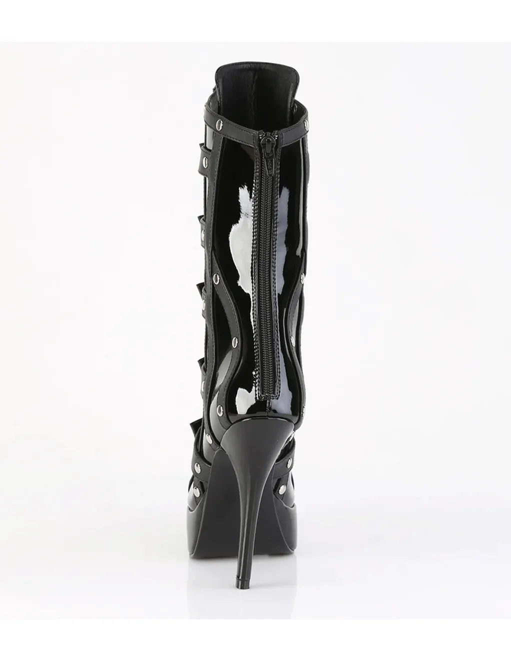 Indulge-1038 5 Patent Ankle Boot w. Matte Straps