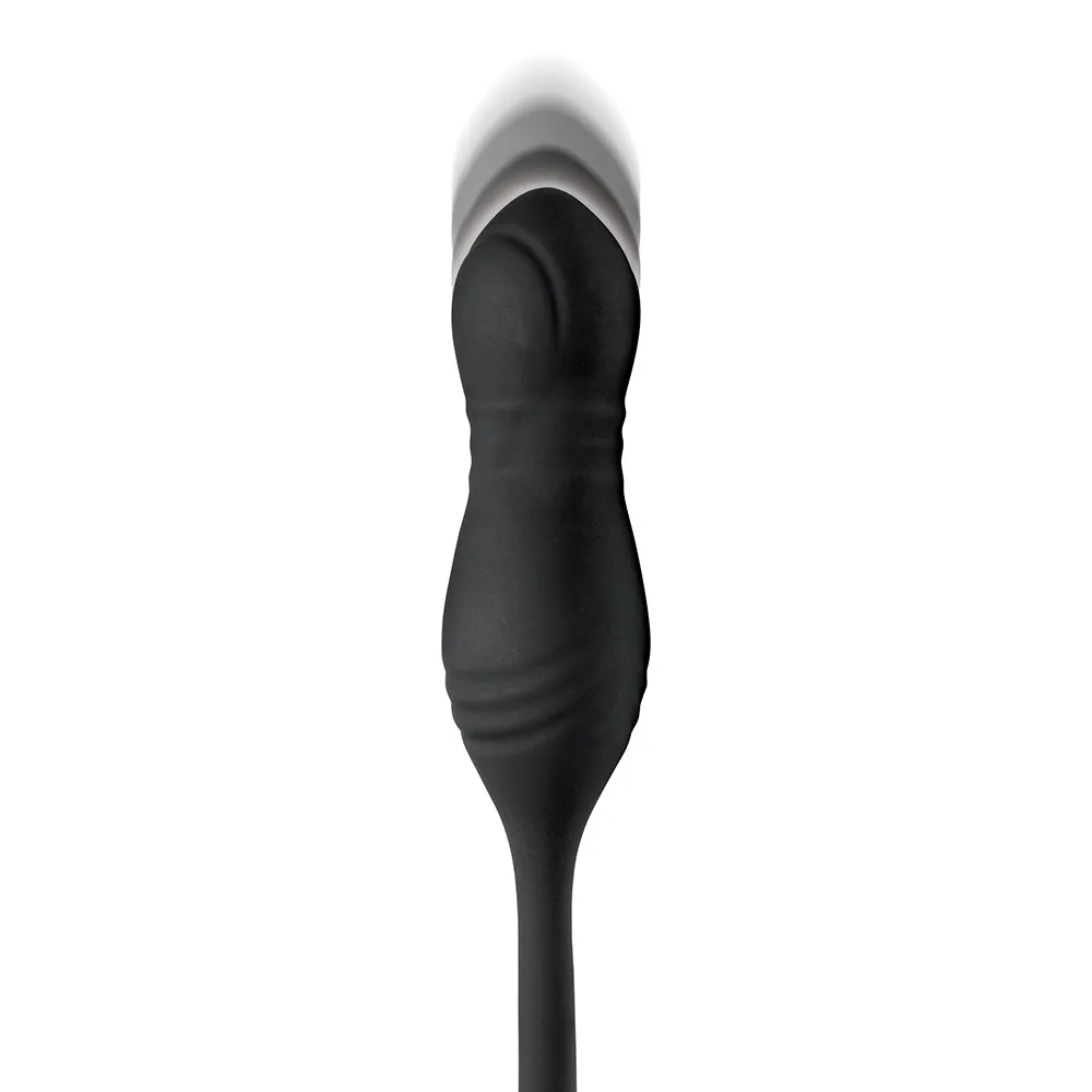 JOCK Silicone Vibrating Plug with Cock & Ball Ring and Remote