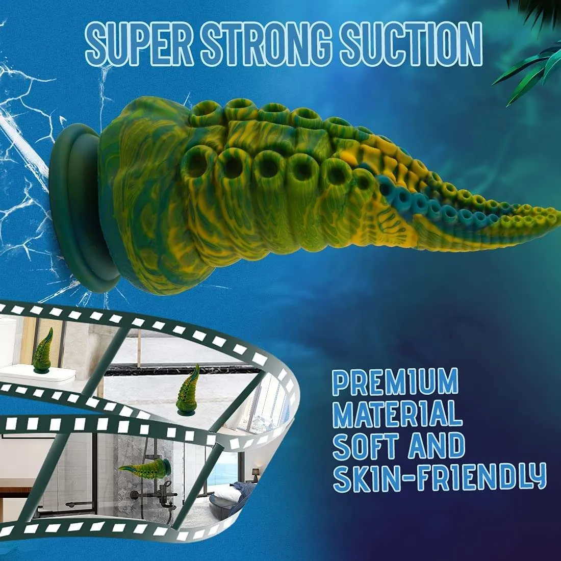 Jungle Exotic Dildo - 8.7'' Huge Dildos Tentacle Deep Orgasm with Premium Silicone