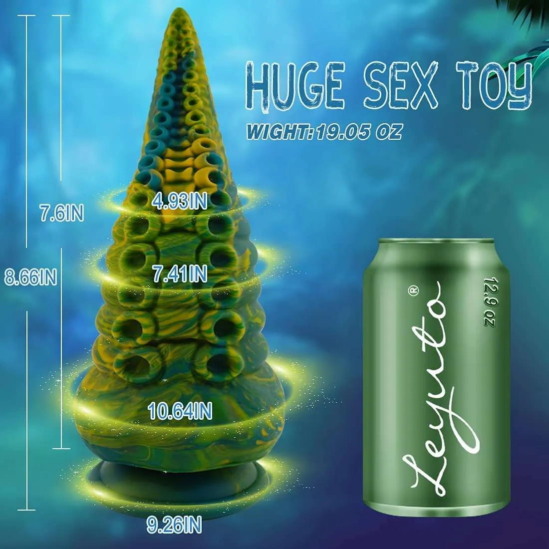 Jungle Exotic Dildo - 8.7'' Huge Dildos Tentacle Deep Orgasm with Premium Silicone