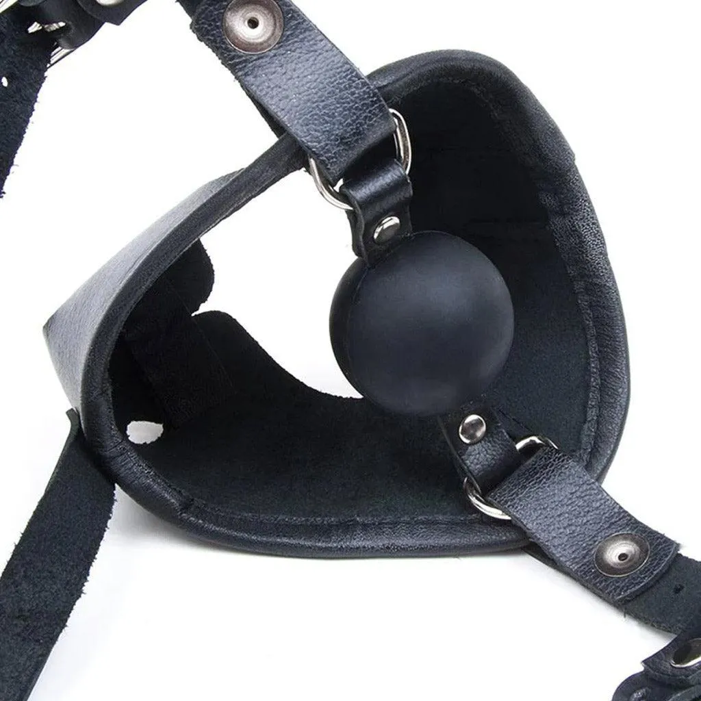 K9 Muzzle with Removable Silicone Ball Gag