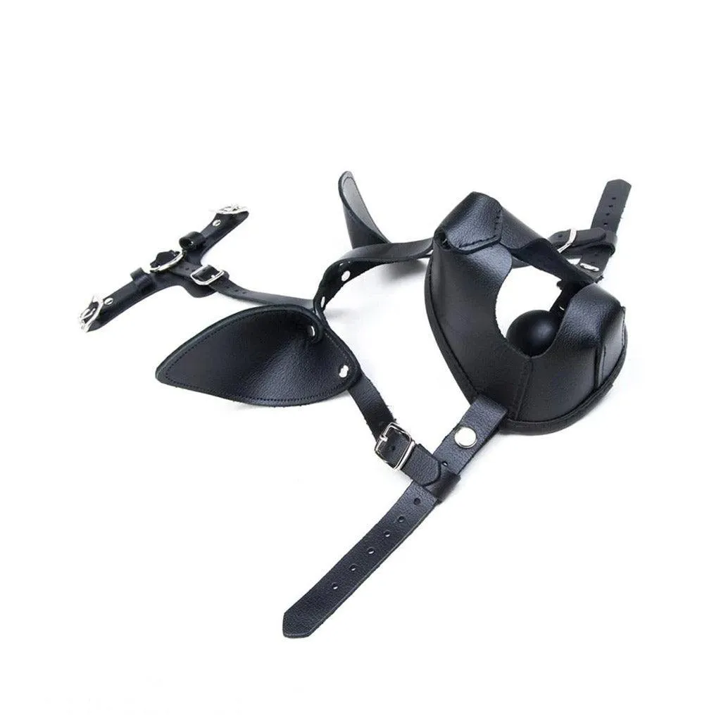 K9 Muzzle with Removable Silicone Ball Gag