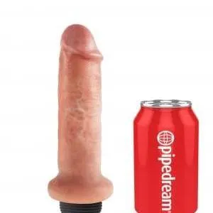 King Cock Squirting 6 Inch Dildo - Vanilla