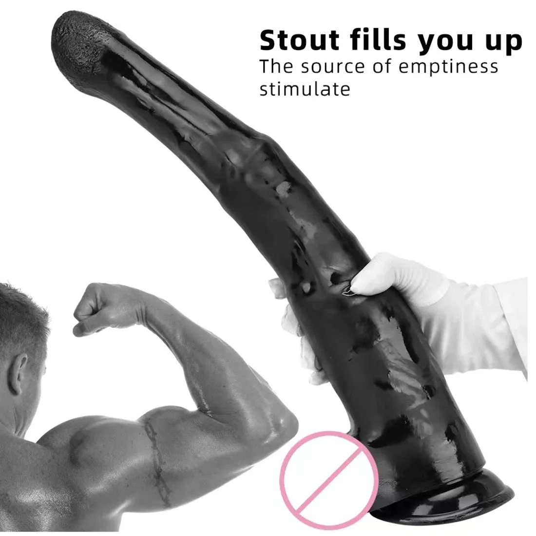 Large Anal Dildo Sex Toys - Huge Black Dildos Horse Animal Anal Dilator Butt Plug