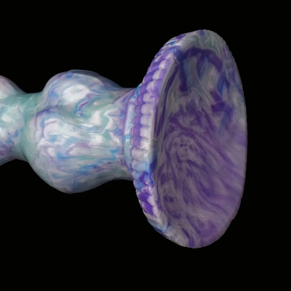 Large Knot Dog Dildo With Suction Cup Simulation Protruding Cock Head