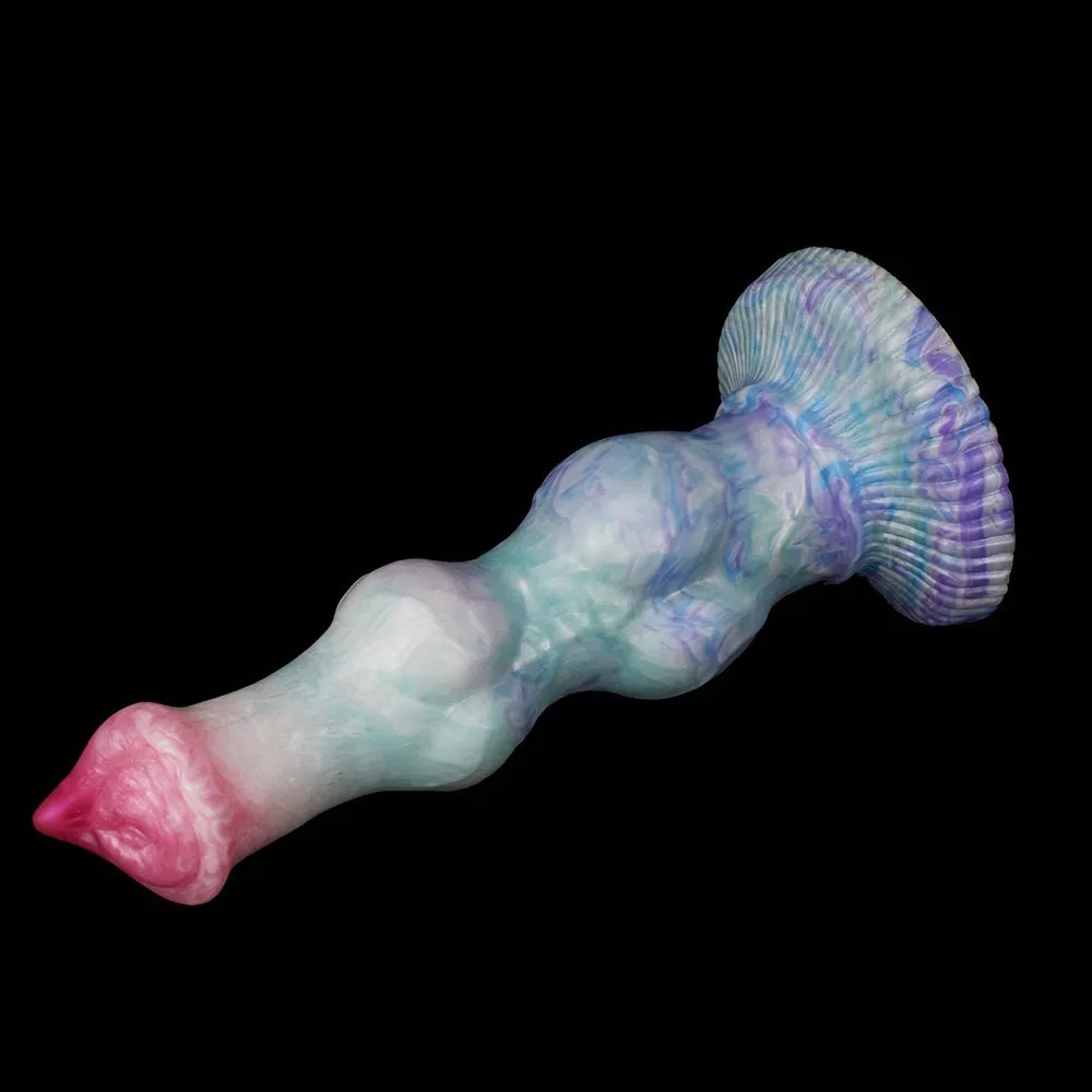 Large Knot Dog Dildo With Suction Cup Simulation Protruding Cock Head
