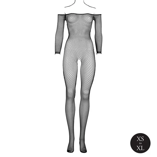 Lenjerie bodystocking LE DESIR - DES064BLKOS. tip plasa. neagra. marime XS - XL