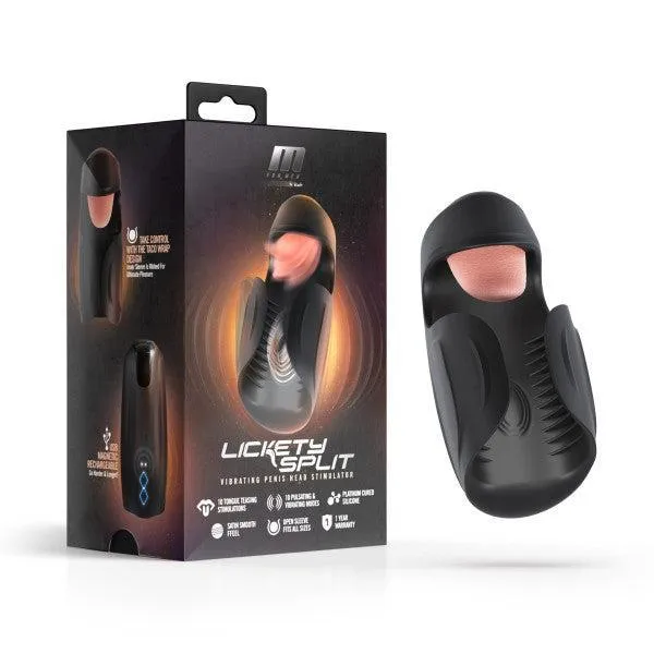 Lickety Split Rechargeable Vibrating Thumping Stroker Silicone