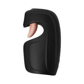 Lickety Split Rechargeable Vibrating Thumping Stroker Silicone