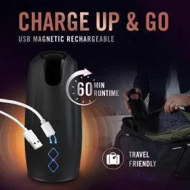 Lickety Split Rechargeable Vibrating Thumping Stroker Silicone