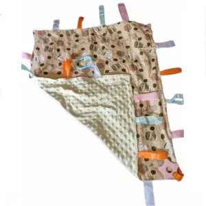 Lil Latte Coffee Cuddle Sensory Security Blanket Toys