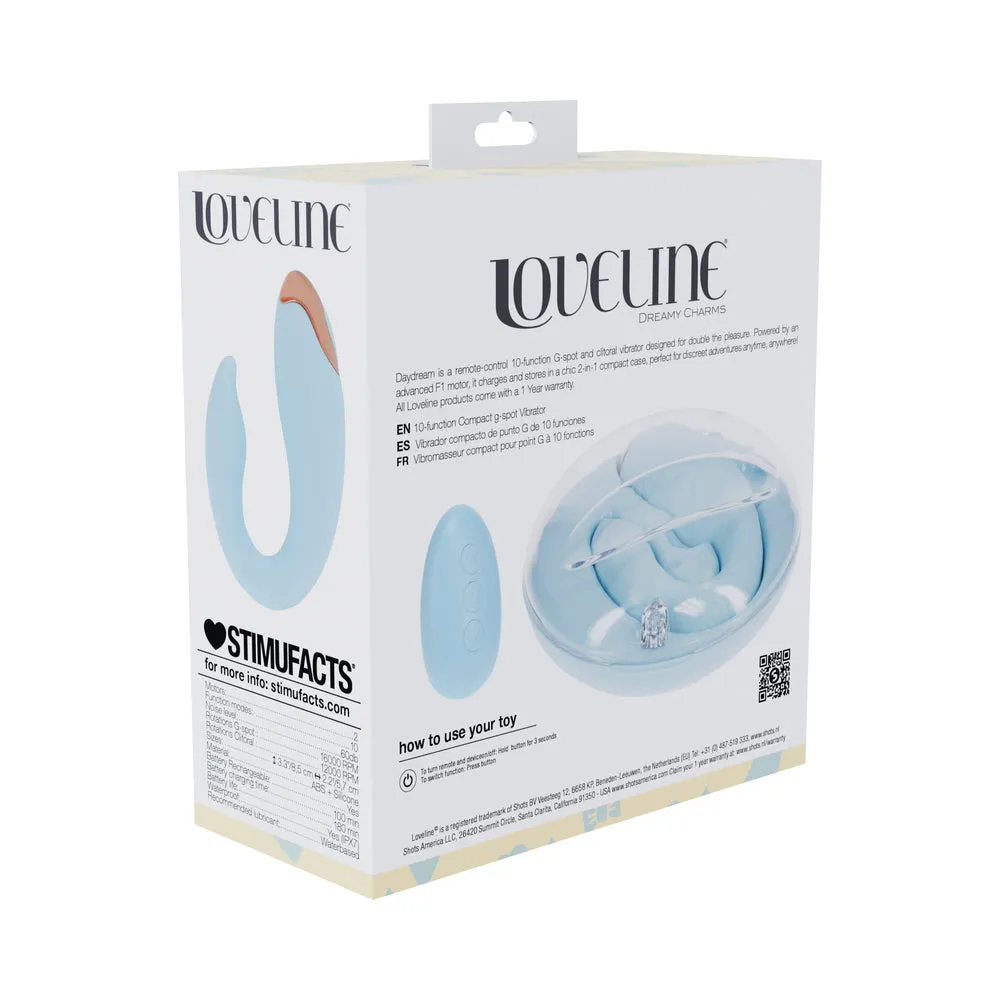 LoveLine Daydream AirTapTech Rechargeable Vibrator Blue