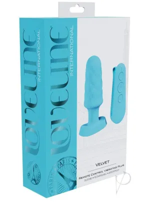 Loveline Velvet Plug Blue