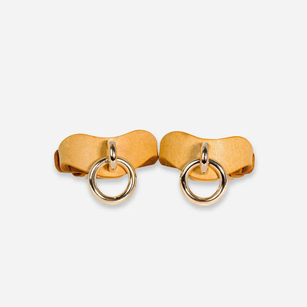Luxury Leather Day Cuffs by Neon Coyotes. Golden Hour