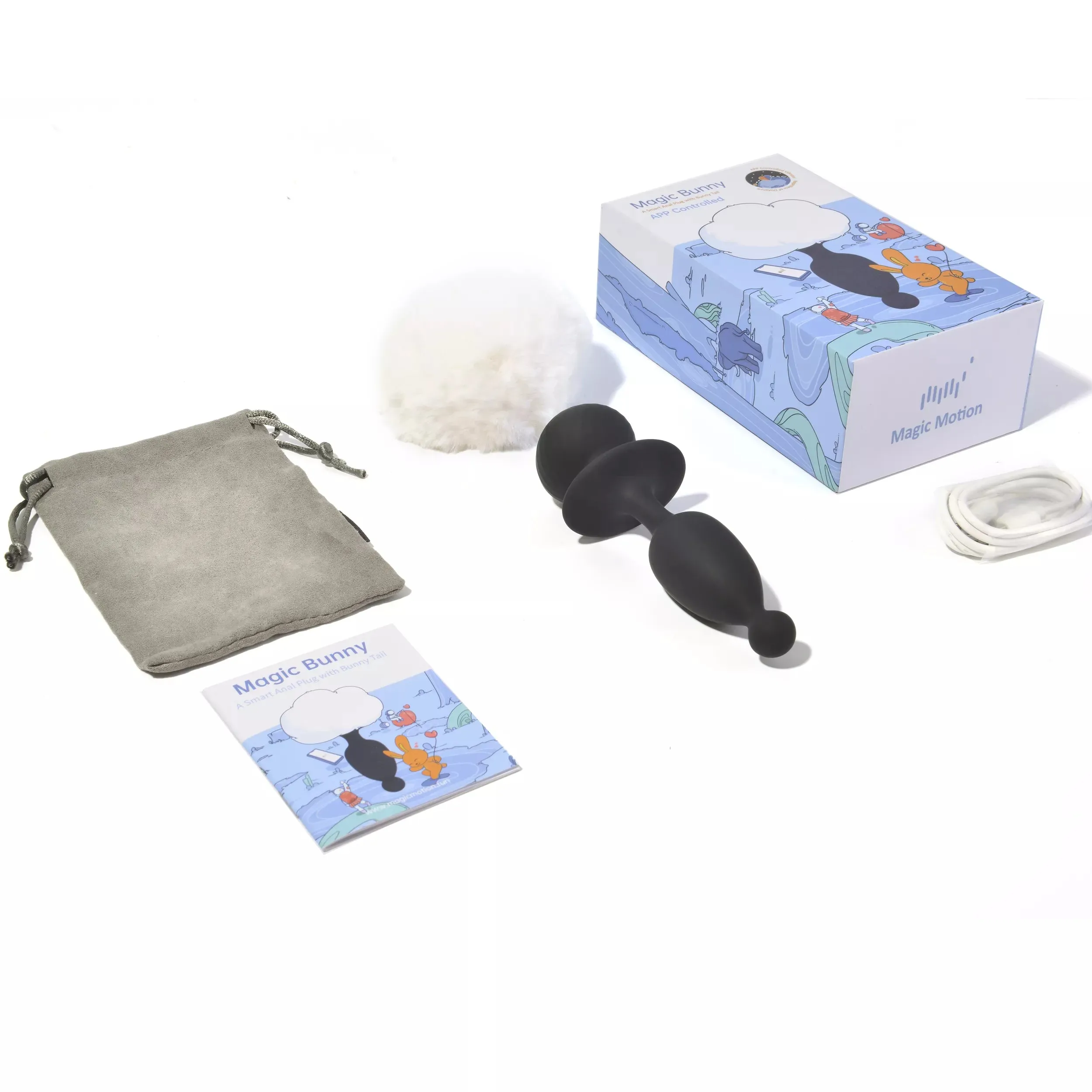 Magic Motion Bunny Tail Vibrating Anal Plug App-Controlled