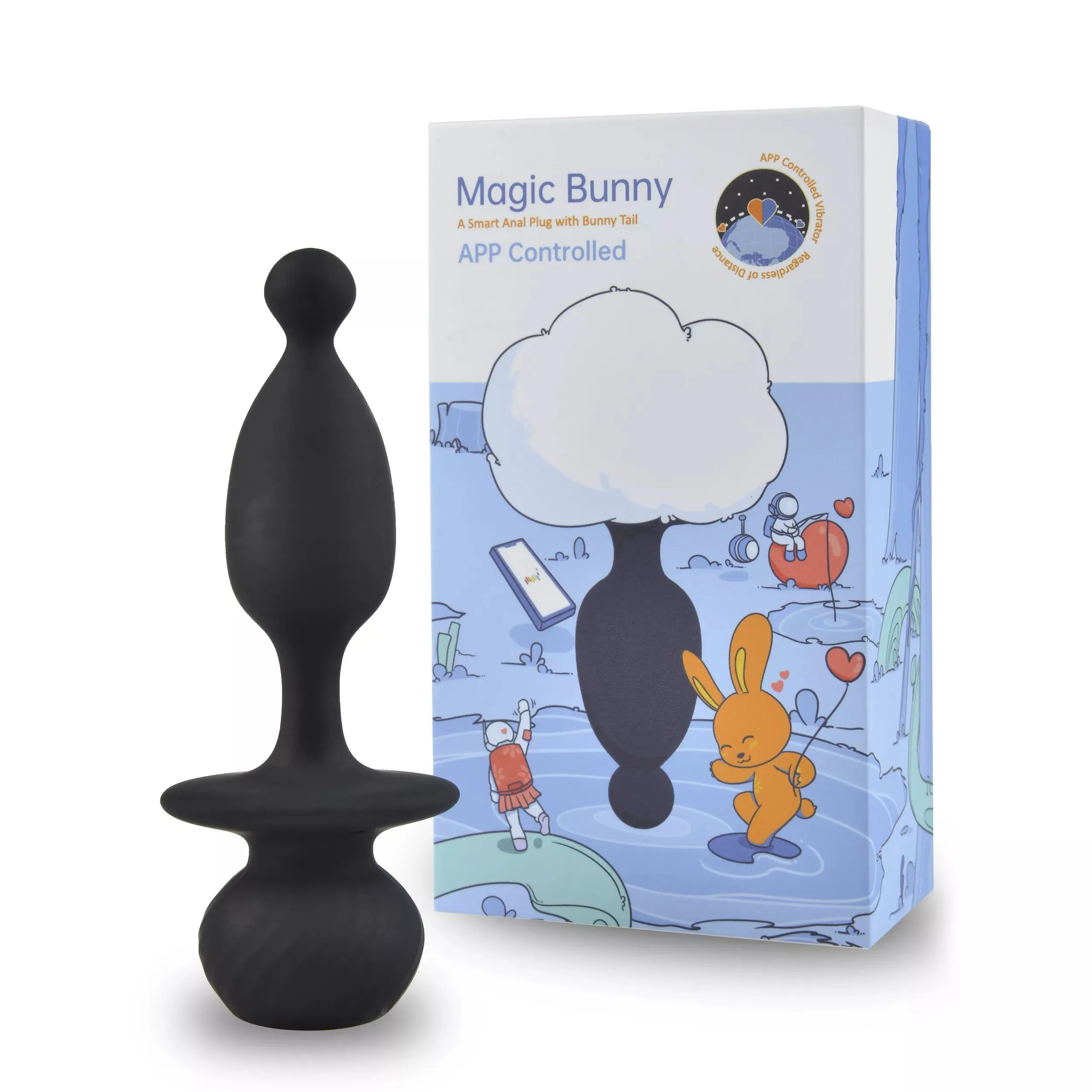 Magic Motion Bunny Tail Vibrating Anal Plug App-Controlled