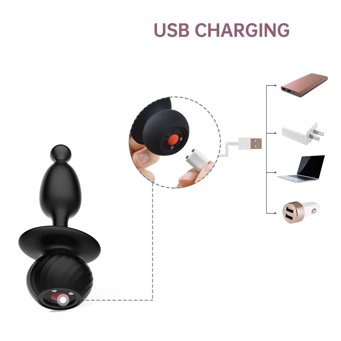 Magic Motion Bunny Tail Vibrating Anal Plug App-Controlled