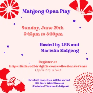 Mahjong Open Play - Sunday June 29th