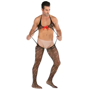 Men's Perspective Bow High Split One-piece Net