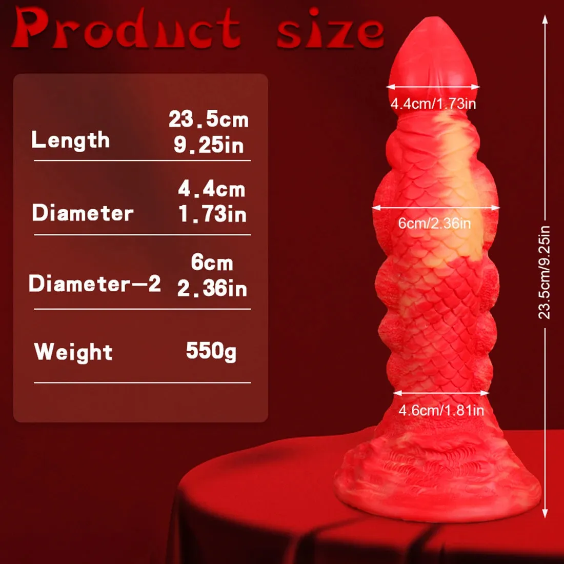 Monster Dildo Anal Plug - Colorful Exotic Animal Dildo Dilator Sex Toys for Men Women