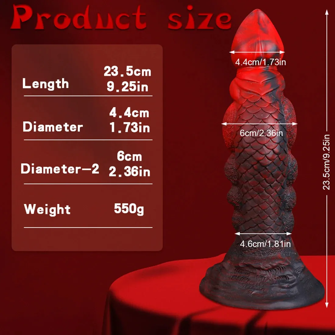 Monster Dildo Anal Plug - Colorful Exotic Animal Dildo Dilator Sex Toys for Men Women