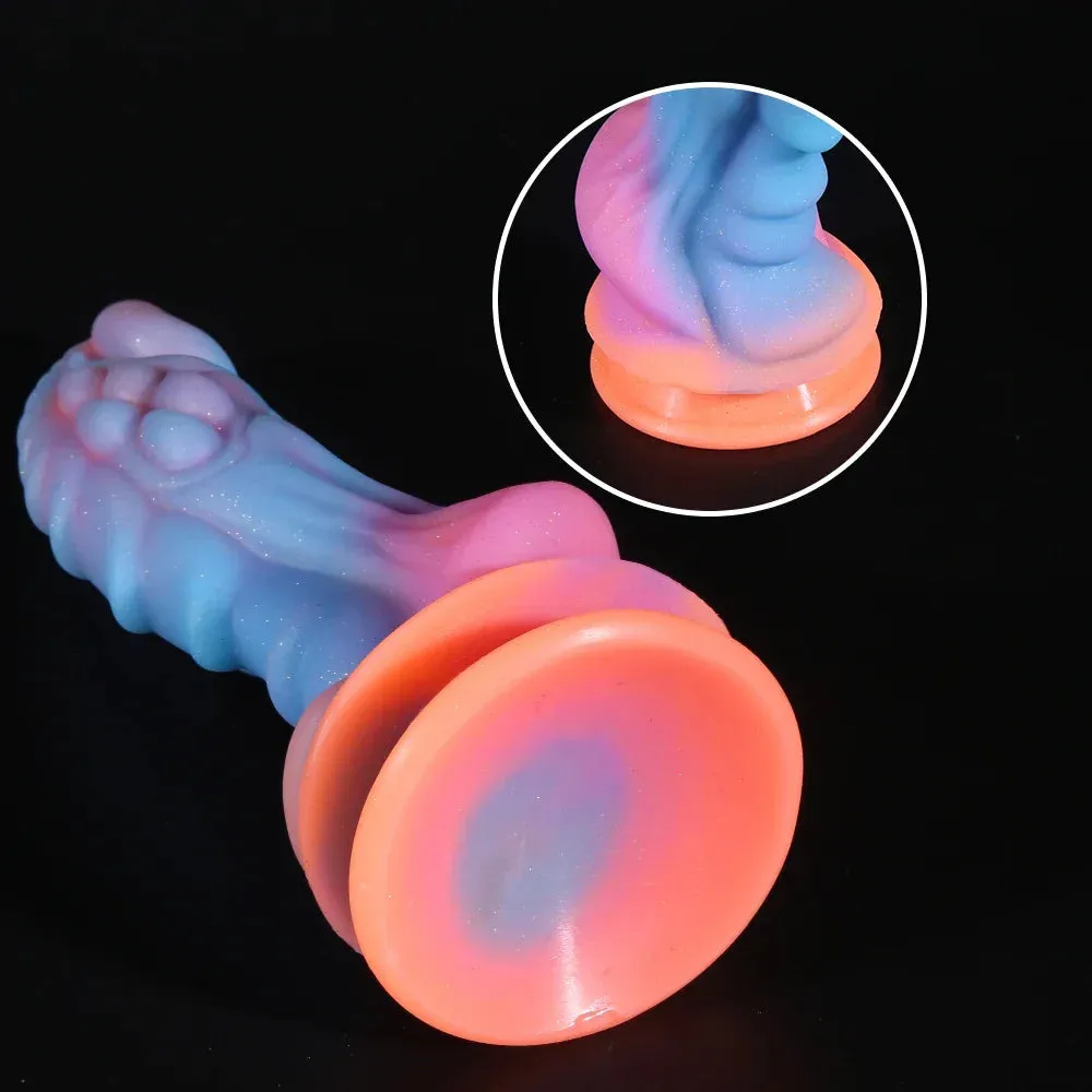 Monster Dragon Dildo - Luminous Butt Plug Colorful Glowing Anal Dildo Sex Toy