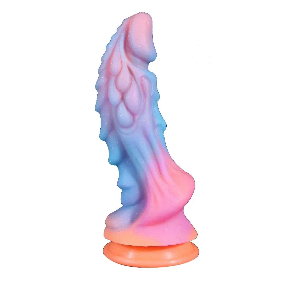 Monster Dragon Dildo - Luminous Butt Plug Colorful Glowing Anal Dildo Sex Toy