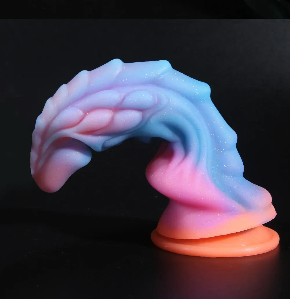Monster Dragon Dildo - Luminous Butt Plug Colorful Glowing Anal Dildo Sex Toy