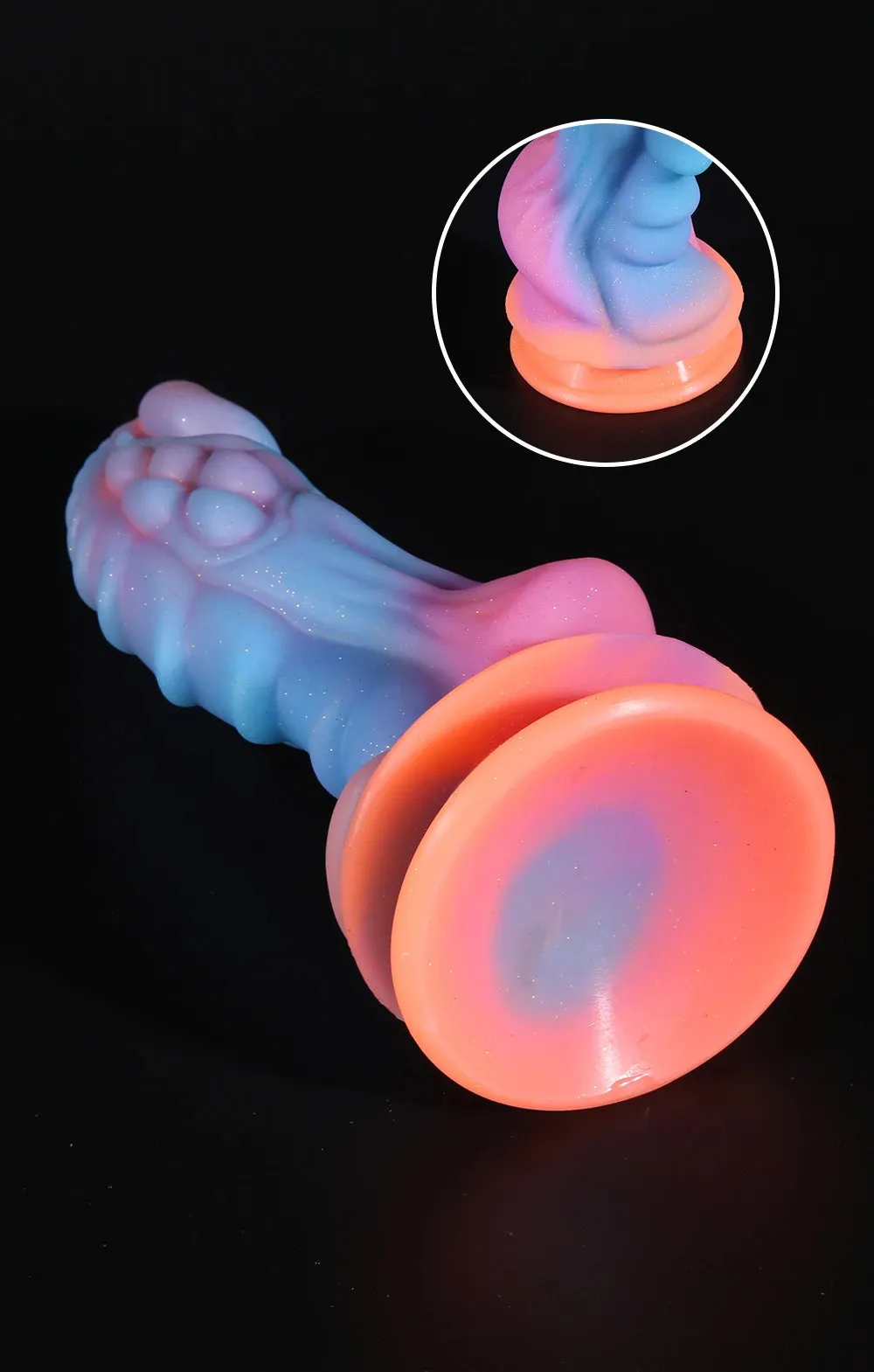 Monster Dragon Dildo - Luminous Butt Plug Colorful Glowing Anal Dildo Sex Toy