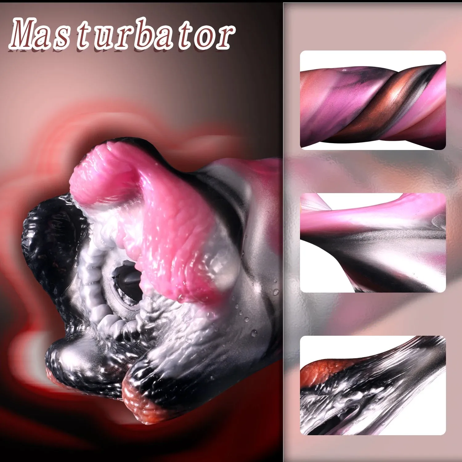 Monster Pocket Pussy Male Masturbator - Silicone Realistic Vagina Penis Masturbation