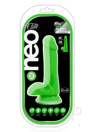 Neo Elite Dd Cock W/balls 6 Green