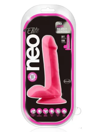 Neo Elite Dd Cock W/balls 6 Pink
