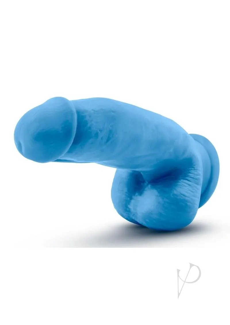 Neo Elite Dd Cock W/balls 7 Blue