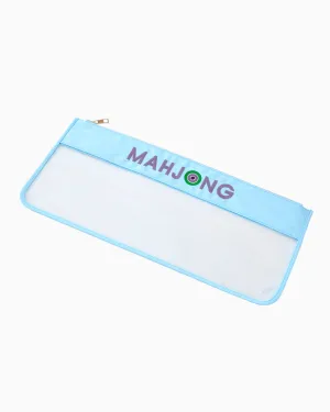 Oh My Mahjong - Light Blue Stitched Mahjong Tile Bag