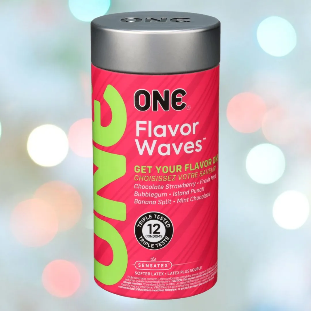 ONE Flavor Waves Condom Variety Pack (6 Different Flavors) 🍓🍌🍍