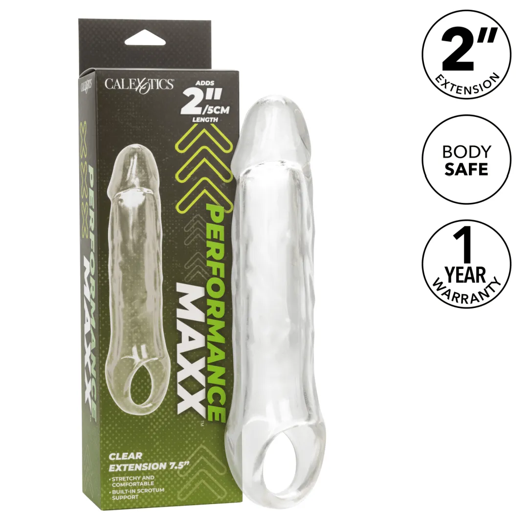 Performance Maxx 7.5 Inch Clear Penis Extension with Ball Strap