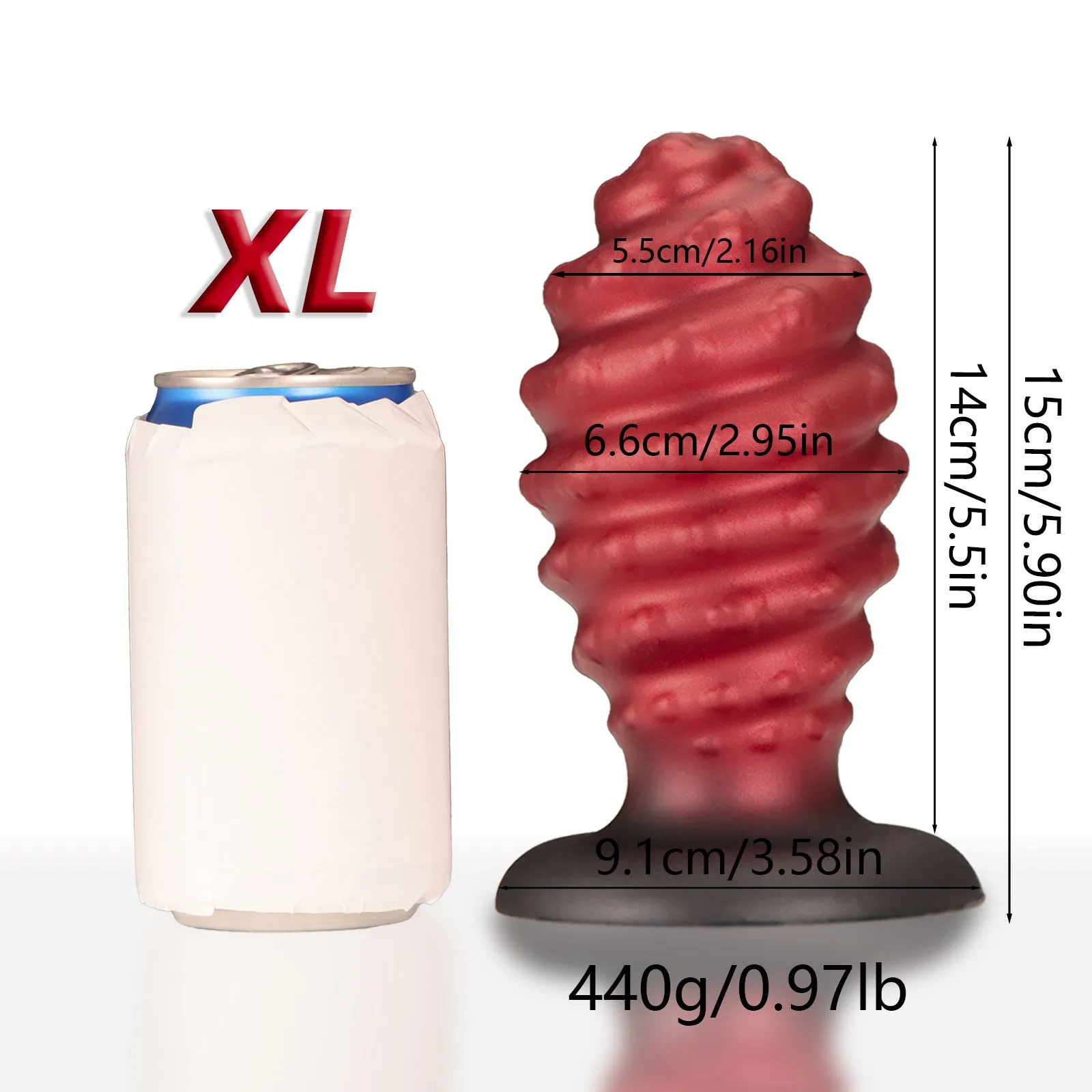Pineapple Fantasy Anal Dildo Butt Plug - Thread Monsterdildo Silicone Sex Toy for Men Women